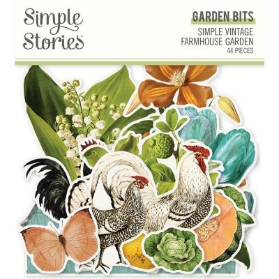 Simple Stories Simple Vintage Farmhouse Garden Die Cuts - Garden Bits